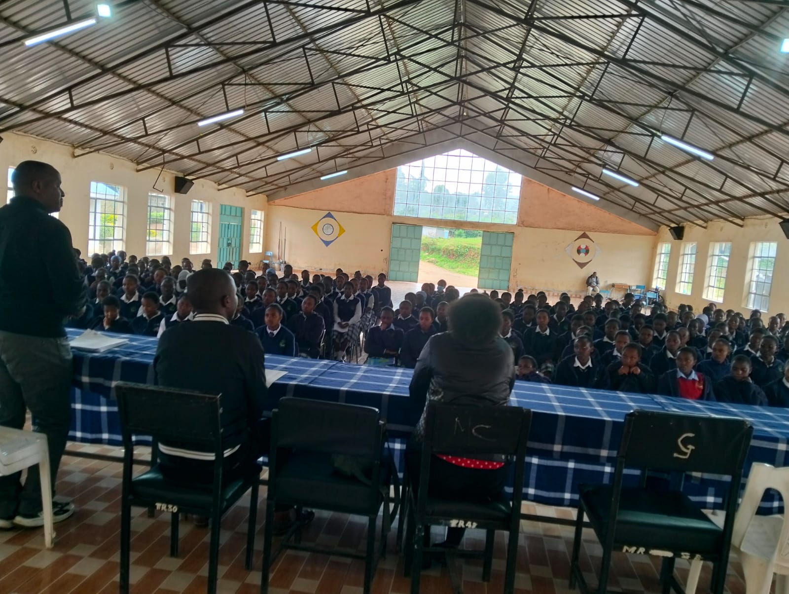 Form four students during rehearsal